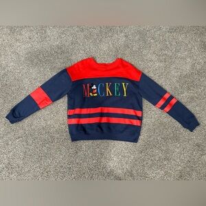 Disney Mickey Mouse Red & Navy Sweatshirt Large
